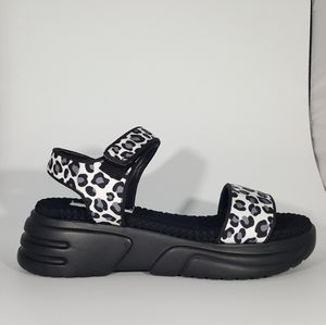 NR Rapisardi Cheetah Print Platform Sport Sandal